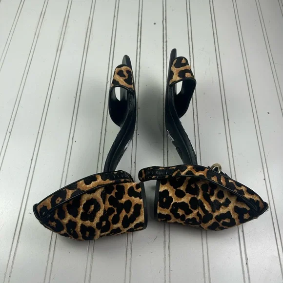 Michael Kors Leopard Print Lena Flex Mid Sandals Block Heels Women’s Size 9.5M - Picture 4 of 11